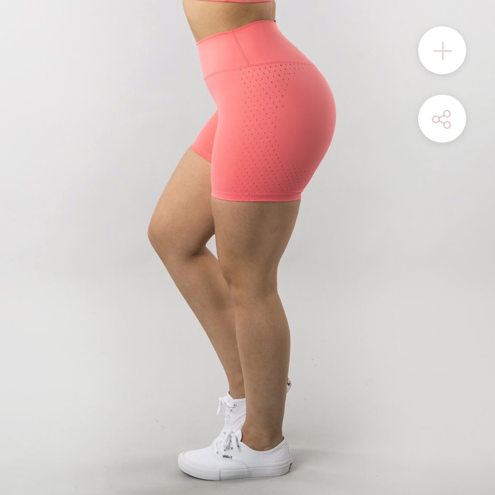 BuffBunny allure laser coral shorts!